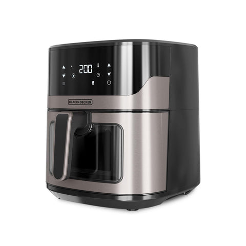 Heißluftfritteuse mit 8 Programmen und Korb, 6,5 l, 1600 W
