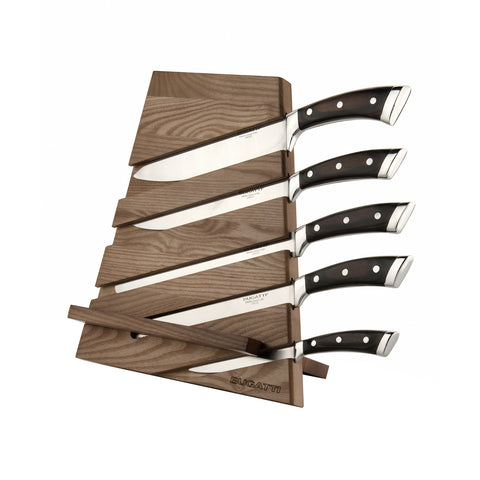 Multifunktionaler Messerblock aus Holz mit 5 Messern