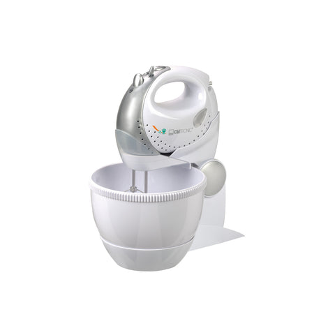 Handmixer mit Schüssel, Weiß, 250w