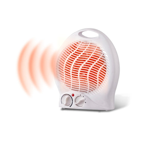 Weißer Heizlüfter fürs Badezimmer 1000/2000w