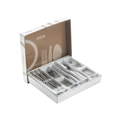 Bild-1-eme-24-teiliges Besteckset aus glänzendem Stahl Day-EAN-8005187424399