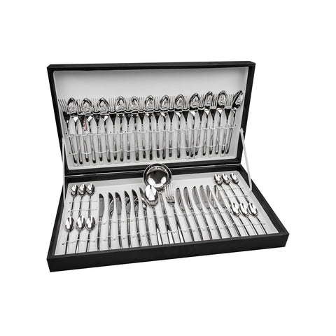 51-teiliges Besteckset aus Stahl mit Etui Venice