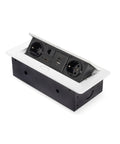 bild-1-emuca-versenkbare-schreibtisch-steckdosenleiste-eu-mit-2-schuko-steckdosen-usb-ac-rj45-hdmi-weiss-ean-8432393295787