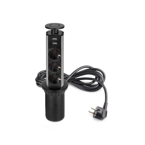 bild-1-emuca-vertikale-versenkbare-steckdosenleiste-für-den-schreibtisch-eu-mit-3-schuko-steckdosen-und-2-usb-anschlüssen-6cm-schwarz-ean-8432393286693