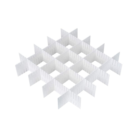 Set mit 3 Schubladenteilern, 49,5x10cm