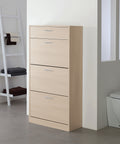 Bild-1-Feridras-Schuhschrank-aus-Lärchenholz-3-Fächer-und-1-Schublade-EAN-8033237842589