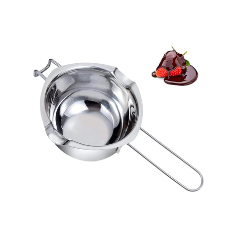 Wasserbadtopf aus Edelstahl, ideal für Wachs und Schokolade, 14 cm