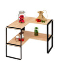 Bild-1-five-simply-smart-Platz-sparendes-Eckregal-für-die-Küche-mit-2-Bambusablagen-40x35x40cm-EAN-3560232770579