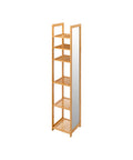 Bild-1-Five Simply Smart Bambus-Säulenregal mit 5 Ablagen und Spiegel-EAN 3560237554785