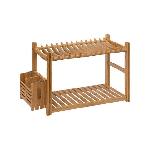 Bild-1-five-simply-smart-2-stufiges Abtropfgestell und Besteckorganizer aus Bambus-ean-3560232577499