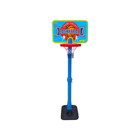 Basketballkorb mit verstellbarer Höhe von 136 bis 182 cm und inklusive Ball