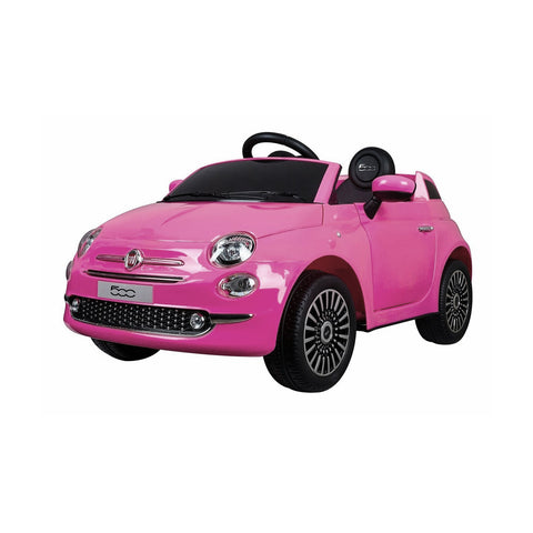 Elektrisches Fiat 500 Kinderauto, rosa, 12v 4,5ah, 110x58,4x53cm