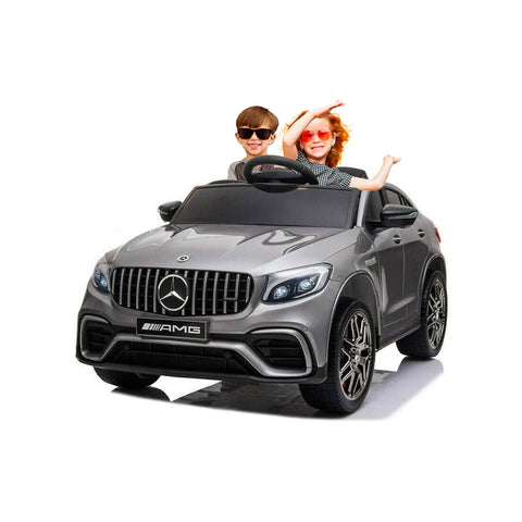 Elektrisches Mercedes AMG GLC 63S Kinderauto, grau, 12v 7ah, 115x70x55cm