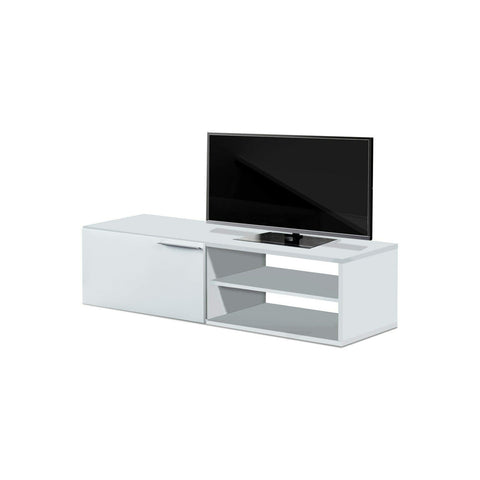 Weiße TV-Kommode fürs Wohnzimmer 130x42x35cm