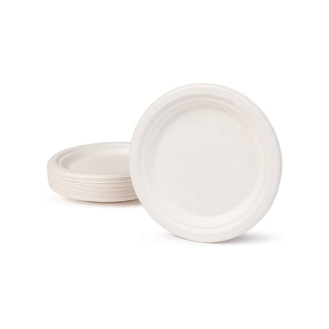 Set mit 50 Dessert-Einwegtellern, D. 18cm