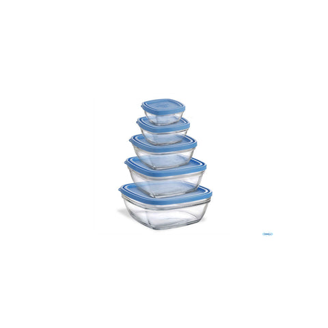 Set mit 5 Schüsseln und Deckel, 9, 11, 14, 17 und 20 Cm