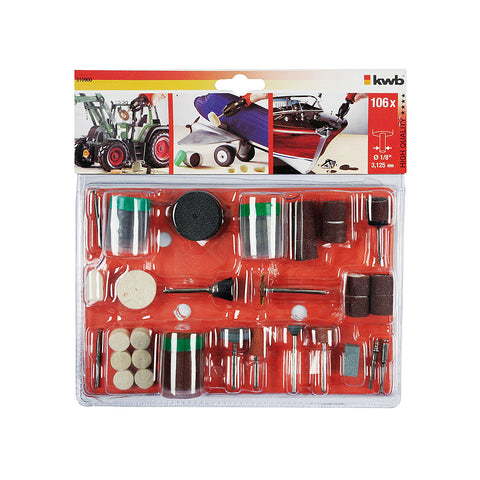 106-teiliges Set für Schleifmaschinen