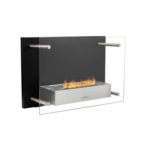Wandmontierter Bioethanol-Kamin Demetra Schwarz