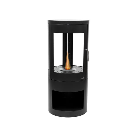 Schwarzer Bioethanol-Standkamin Bacco