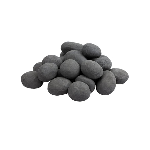 Set mit 24 Kieselsteinen Teti Schwarz