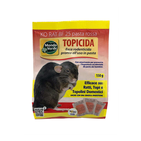 Mäusegiftköder aus rotem Getreide für Mäuse 140g