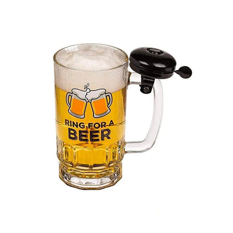 Bierkrug „Ring For A Beer“ mit Klingel 500ml
