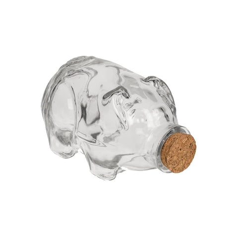 Bild-1-OEM-Glasbehälter in Schweinchenform mit Korkverschluss-400ml-EAN-4029811468386