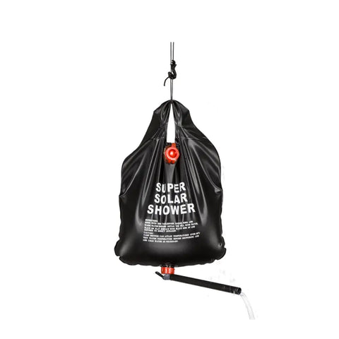 Campingdusche mit Siphon und Solarpanel, 10l