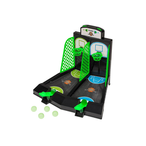Fluoreszierendes Mini-Tischbasketballspiel für 2 Spieler