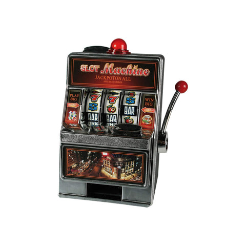 Spardose in Form eines Spielautomaten mit Sound und LED