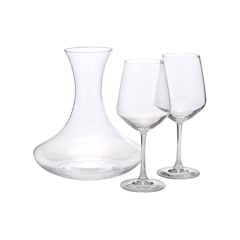 Set mit 7 transparenten Universum-Gläsern