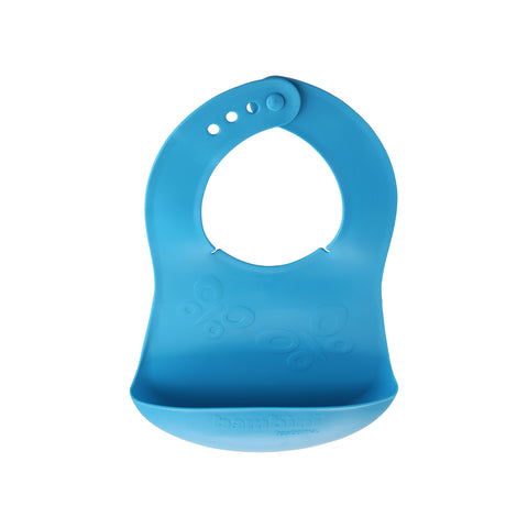 Kinderlätzchen mit Tasche, blau