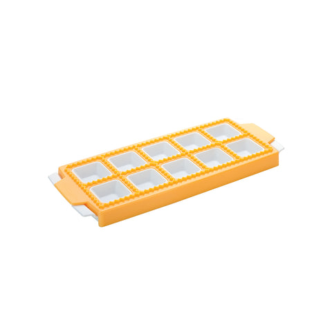 Kunststoffform für 10 quadratische Ravioli