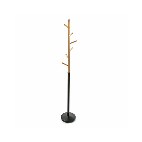 Kleiderständer mit 6 Haken und Schirmständer, 180cm