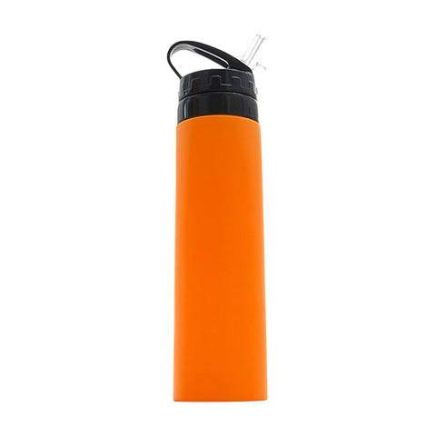 Silikon-Trinkflasche für Sportler Hydralyne, 550 ml, orange