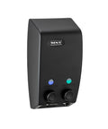 bild-1-wenko-seifenspender-mit-2-fächern-schwarz-450ml-ean-4008838319659