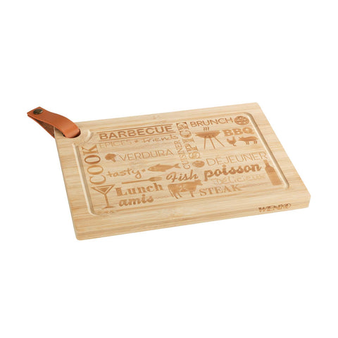 Steak-Schneidebrett aus Bambus 33x23cm
