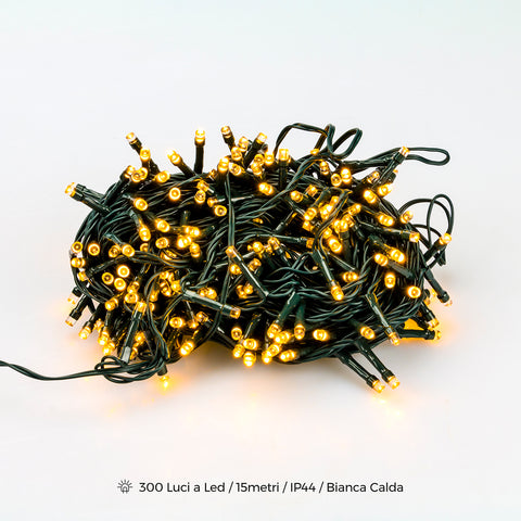 Lichterkette mit 300 LED-Lichtern, IP44