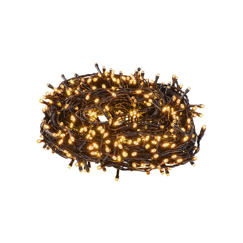 Lichterkette für den Außenbereich, 500 weiße Lichter, 25m
