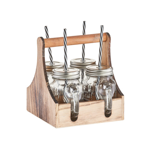 Bild-1-Zeller-Kiste-mit-Ablage und 4 Glasflaschen-EAN-4003368197463