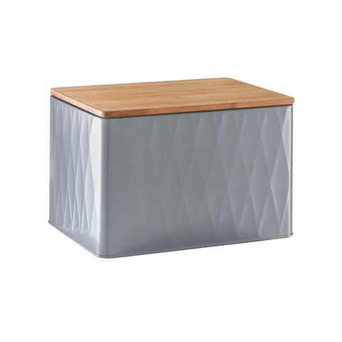 Behälter in Diamantoptik und Bambus 28x20x19cm