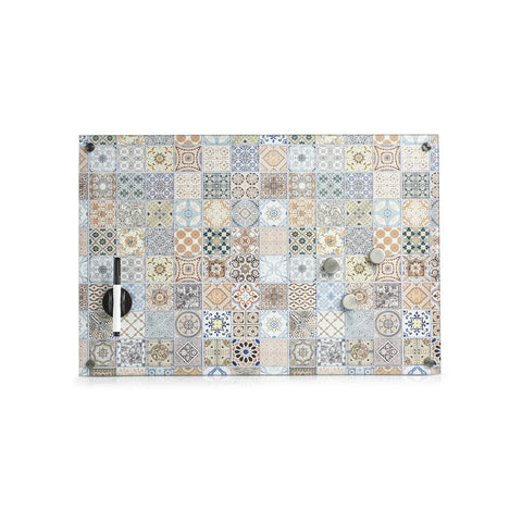 Notiztafel aus Glas mit Mosaik-Effekt 60x40cm