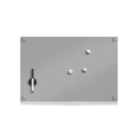 Bild-1-Zeller-Memo-Glas-Magnettafel-grau-60x40cm-EAN-4003368116662