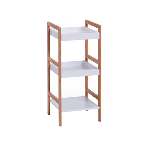 Regal mit 3 Ablageflächen aus Bambus und MDF