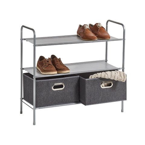 Metallregal mit 2 Schubladen 80x31x72,5m