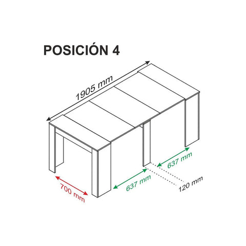 Bild-11-habitdesign-ausziehbarer-Konsolentisch-90x50-237x77cm-ean-8423490262246