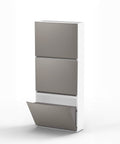Bild-2-belli-e-forti-Schuhschrank-Flechtmuster-zur-Wandmontage-16x515x39cm-taupe-EAN-8001499306019