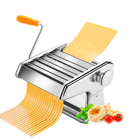 Bild-2-dcg-manuelle Nudelmaschine für frische Pasta mit abnehmbarem Griff aus Stahl-ean-8032774625730