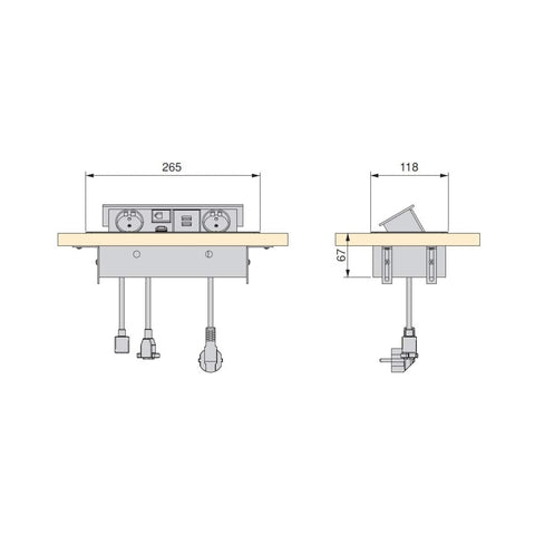 Bild-2-Emuca-Einbau-Mehrfachsteckdosenleiste-265x120mm-EAN-8432393130019