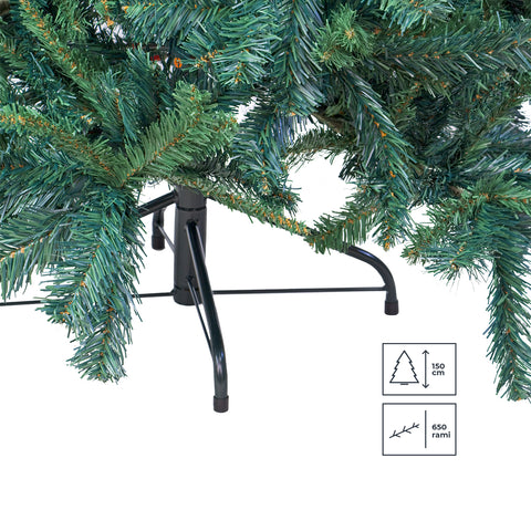 Bild-2-euronatale-Weihnachtsbaum-mit-650-Zweigen-150cm-EAN-8019959871564